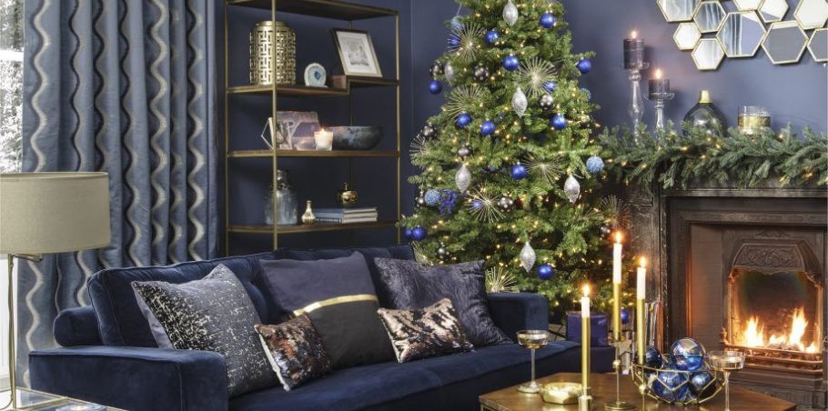 Blue Christmas Decor