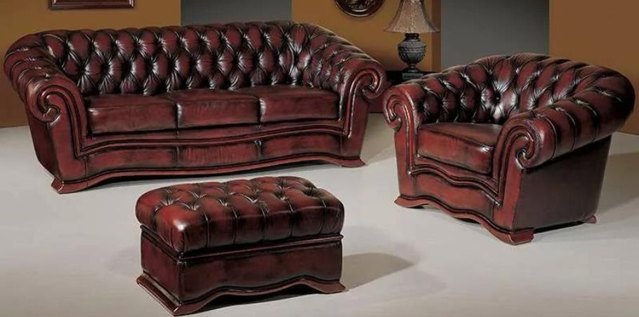 Brown Leather Couches