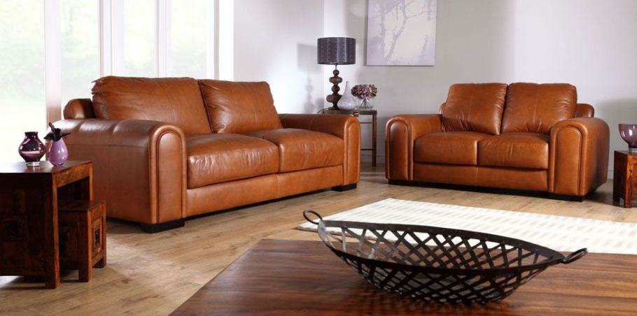 Light Brown Leather Couch