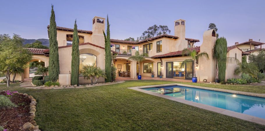 Single Level Spanish Santa Barbara Mission Finish Home