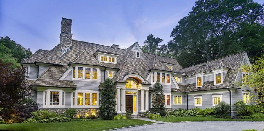 White with Black Trim Southwestern Style Homes